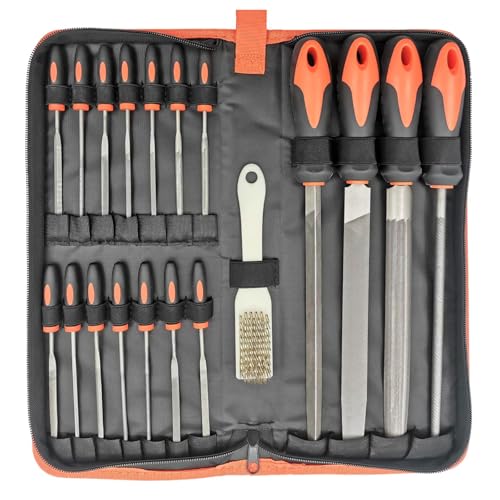 20 PCS Metal File Set with Case
