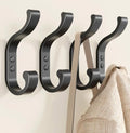 Coat Hooks Wall Mount,Heavy Duty Wall Hooks for Backpack,Towel,Black 4 Pack - color: Black, size: 4 Pack