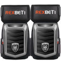 REXBETI Knee Pads for Men, Anti-slip Construction Gel Knee Pads for Work - color: Black&Gray