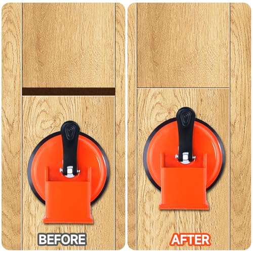 Floor Gap Fixer Tool Kit, Suction Cup Plank Grabber Floor Fix Pro with Rubber Mallet, Heavy Duty for Rigid Floating Laminate SPC LVT Vinyl Plank Flooring Gap Repair