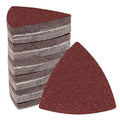 120 Pcs Triangle Sanding Pads, 60 Grits Detail Sander Sandpaper Hook and Loop Sanding Sheet,3-1/8"(80mm) Triangular Sandpaper for 3-1/8" Oscillating Multi Tool, No Holes - size: 60 Grit, style: No Hole