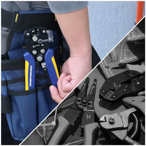 haisstronica 3 in 1 Self-Adjusting Wire Stripper, AWG 24-10 Tool