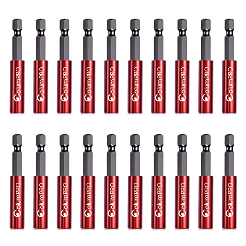 20PCS 1/4" Strong Magnetic Extension Bit Holder,Hex Shank S2 Steel Magnetic,Screwdriver Extension,Quick-Change Hex Shank Set - size: 20PCS