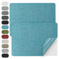 WILDREEDS 2 Pcs 8 x11 Inch Linen Repair Patches, Self-Adhesive Fabric Patch for Sofas, Couch, Furniture,Tote Bags, Car Seats (Blue) - color: Blue