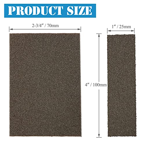 8Pcs 120 Grit Sanding Blocks, Jamiikury Fine Sanding Sponge Washable and Reusable, Wet Dry Sandpaper Sponge for Wood Metal FurniturePaint and Drywall - size: 120 Grits