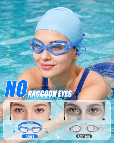 Aegend Swim Goggles, Swimming Goggles No Leaking Full Protect Adult Youth - color: Blue