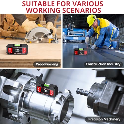 BINTA Digital Angle Finder Dual Axis Level Box 4×90° X-axis ±60° Y-axis