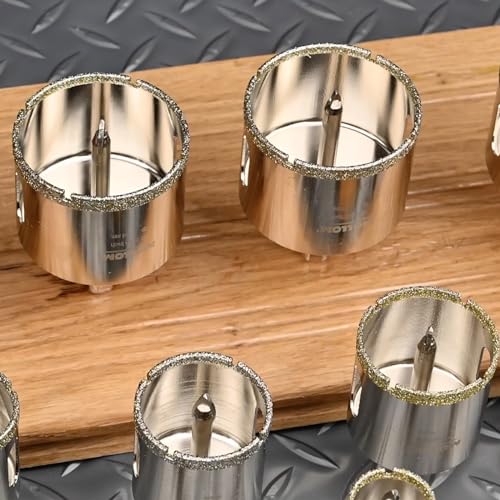 MOLLOM 1" (25mm) Diamond Hole Saw with 2 Pilot Drill Bit - size: 25mm | 1", style: Single Pack