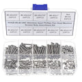#4-40 UNC 304 Stainless Steel Phillips Pan Head Screw & Hex Nut Kit - size: #4-40UNC