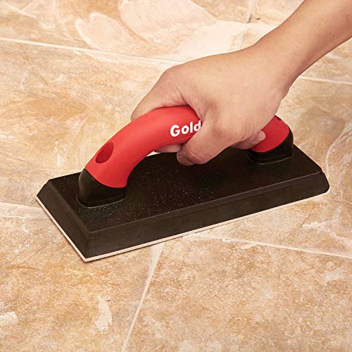 Goldblatt 4" x 12" Grout Float for Tile, Molded Rubber Grout Float