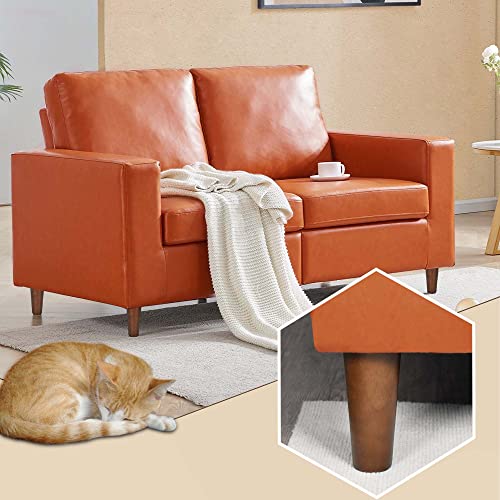 Furniture Legs Wood Sofa Legs Walnut Color Couch Replacement Legs for Cabinet Vanity Couch Chair Dresser Pack of 4 (6 inch) - size: 6 inch Brown
