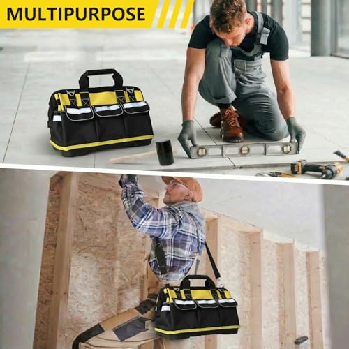 Heavy Duty Tool Bag with Waterproof Bottom