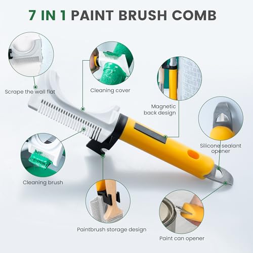 VOOMEY 18 Inch Paint Roller Kit with 3.3 FT Extension Pole - size: 23pc