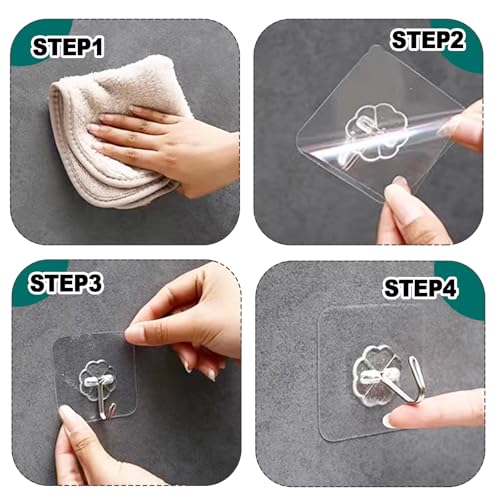 Bivethoi Self-Adhesive Hooks, 20 Pack, 2.36 inch - size: Medium hook