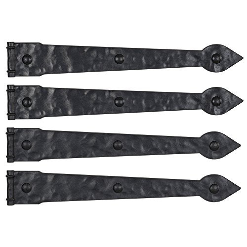 Household Essentials Black Hinge IT Premium Carriage House Lever Handle & Hinge 6 Piece Garage Door Magnet - size: Pack of 1, style: Premium Hinges with Lever