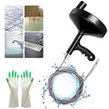 Drain Auger 25 Ft with Gloves, Heavy Duty Plumbing Snake Drain Clog Remover