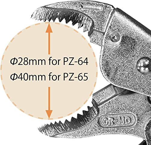 ENGINEER PZ-64 5.9" Screw Removal Locking Pliers, Quick Release - size: 145 mm
