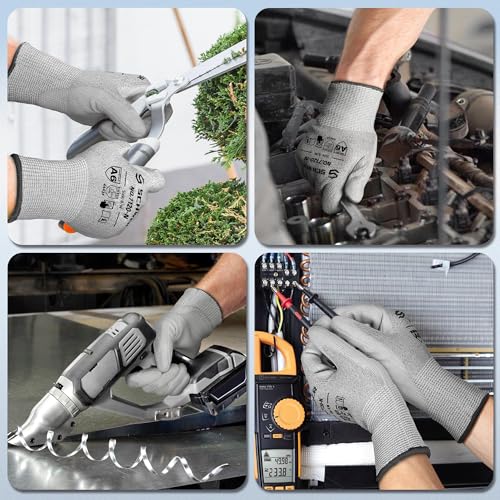 Schwer 3 Pairs A6/A7 (Send Randomly) Cut Resistant Work Gloves, CR7120, L - size: Large