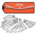 ValueMax 20PCS Mechanics Wrench Set Metric and Standard with Roll Up Pouch