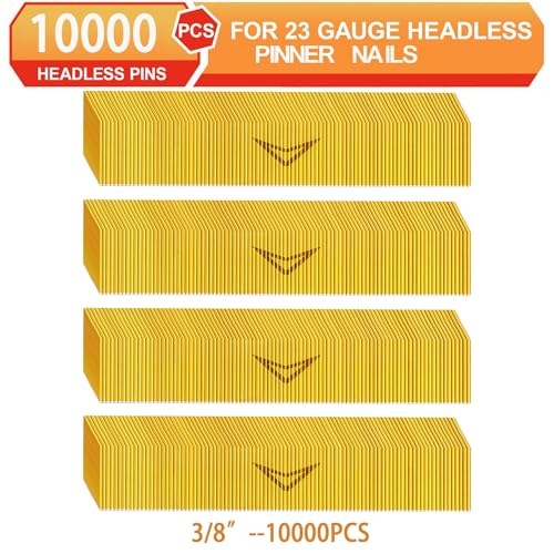 23 Gauge Pin Nails,Headless Pinner,3/8",10000pcs - size: 3/8"---10000pcs