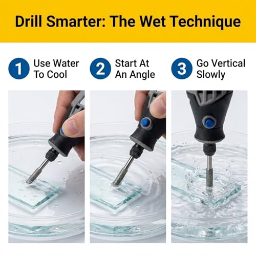 Drilax 3mm Diamond Drill Bits (1/8") 30 pcs Diamond Drill Bits for Stone, Glass, Sea Shells, Gemstones Compatible with Dremel Diamond Tipped Drill Bit Set - size: 3mm