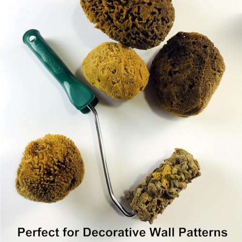 Natural Sea Sponge for Painting, 4" Texture Paint Decorative Roller - style: MN488