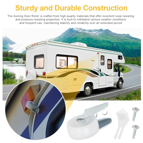 901032 RV Awning Door Roller Wheel Compatible with Carefree Track, Camper Screen Door Shade Parts, Travel Trailer Awning Replacement,Camper Canopy Roller Protector, Disc