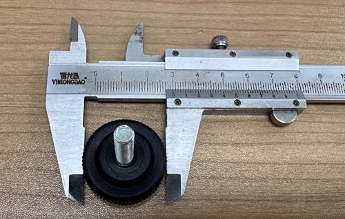 10pcs Felt Base Plastic Furniture Legs with M6x25mm Bolt Screw-on Chair Table Feet (Diameter 1.2-Inch) - size: 1.18"/30mm