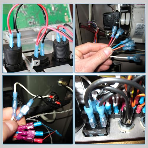 Nilight 400PCS Nylon Quick Disconnect Male and Female Spade Terminals - color: 400PCS Spade Terminal