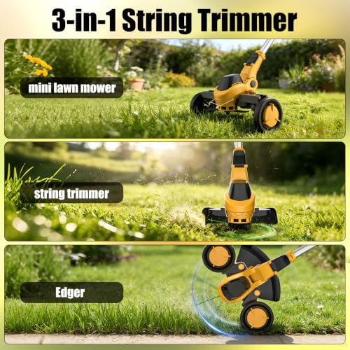 Givilo 12-Inch Weed Wacker Cordless Compatible with DEWALT 20V MAX Battery - size: 12 Inch