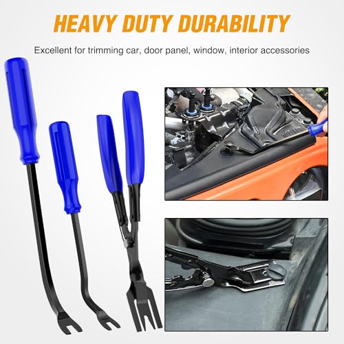 GOOACC 330Pcs Trim Removal Tool Auto Push Pin Bumper Retainer Clip Set - color: 330Pcs Clips Removal Kit Blue