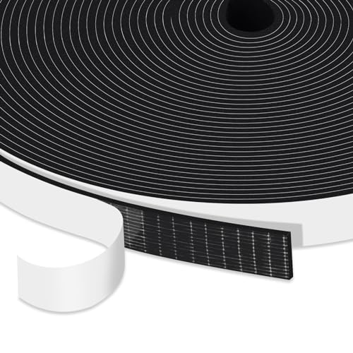Thin Foam Tape, 1/2x1/16in Strong Adhesive Foam Seal Strip - color: Black, size: 1/2in x 1/16in x 33Ft