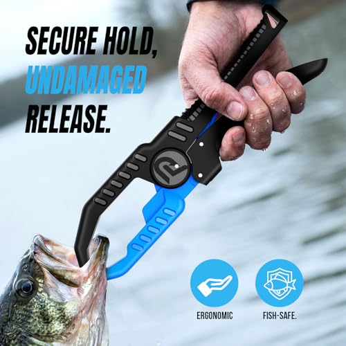 PLUSINNO Fishing Gear, Fishing Tools, Fishing Accessories, Corrosion Resistant Fishing Pliers Kit, Fishing Knife, Floating Fish Lip Gripper Fishing Gifts for Men, Gifts for Fishermen - style: 7pcs Fishing Tools