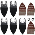 XXGO 155 Pcs Finger Multi Tool Sanding Pads Accessories Kits XG155F - size: 2 Inch Finger Sanding Kit - 155 Pcs