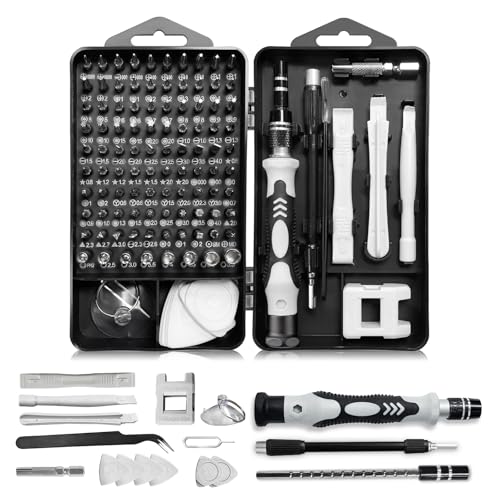EFAITHFIX Precision Screwdriver Set, Professional 115 in 1 Magnetic Repair Tool Kit for Computer, Mobile Phone, Laptop, Tablet, Game Console, Watch, Camera, Eyeglasses, Electronics, DIY Projects, etc - size: 115 in 1