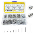 Kadrick 304 Stainless Steel Screws,660 Pcs M2 Screw Assortment,Button Head Socket Cap Screws Kit,M2x4mm,6mm,8mm,10mm,12mm,16mm Metric Bolts Nuts Washers Kit with 1 Hex Allen Wrench - size: SS M2 660Pcs 4-16mm