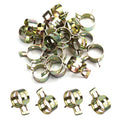 Fielect 1/2" / 13mm Spring Band Type Action Fuel/Silicone Vacuum Hose Pipe Clamp Low Pressure Air Clip Clamp 100pcs - size: 13mm