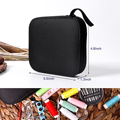 JUNING Sewing Kit with Case Portable Sewing Supplies for Mom Grandma Women Men Teen Girls Boys Home Traveler, Adults, Beginner, Emergency, Contains Thread, Scissors, Needles,Measuring Tape and More - size: B-Threads