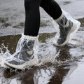 Heavy-Duty Waterproof Shoe Covers, 12 Pcs Disposable Rain Covers with Wide Elastic Band for Men & Women, One-Size Shoe Covers for Indoor and Outdoor Use