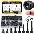 KADRICK 780PCS M3 Screw Kit,Hex Socket Head Cap M3 Bolt 6MM-30MM - size: M3 780Pcs