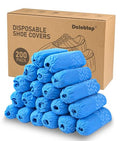 200 Pack Disposable Shoe Covers, X-Larger Size Shoe Booties Disposable Non Slip, Blue Shoe Covers for Indoors - Floor and Carpet Protectors Shoe Coverings, One Size Fits Most - size: Blue Set of 200(XL)