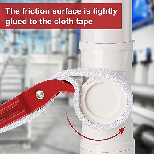 3 PCS 12 Inch Multi-Purpose Strap Wrench, Adjustable Nylon Pipe Opener, Double Layered Thickened Strap for Oil Filter