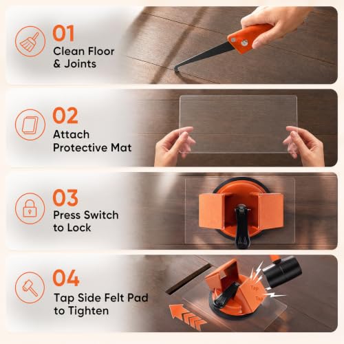 Floor Gap Fixer Tool for LVP, Laminate and Engineered Hardwood Floors