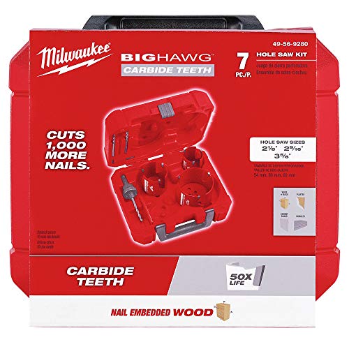 Milwaukee Electric - Big HAWG W/Carbide Teeth KIT - 7PC