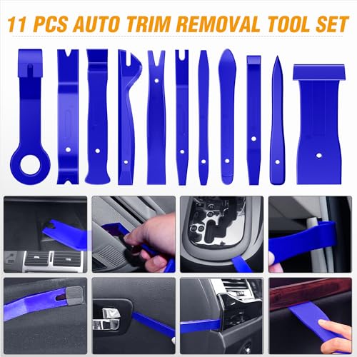 GOOACC 330Pcs Trim Removal Tool Auto Push Pin Bumper Retainer Clip Set - color: 330Pcs Clips Removal Kit Blue