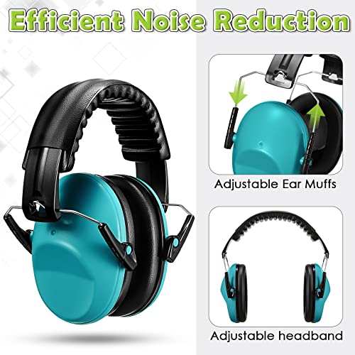 Konohan 3 Pack Noise Reduction Headphones for Kids Ear Protection Earmuffs Headphones for Autism Toddler Kids Ear Muffs 27db - color: Rose Red, Purple, Lake Blue