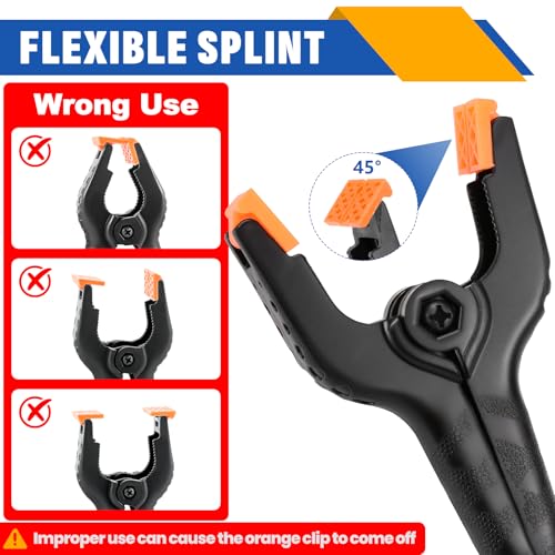 24 Pack 3.5 inch Plastic Spring Clamps, Backdrop Clips - size: 3.5in-24P