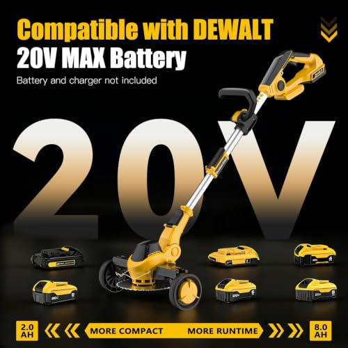 Givilo 12-Inch Weed Wacker Cordless Compatible with DEWALT 20V MAX Battery - size: 12 Inch