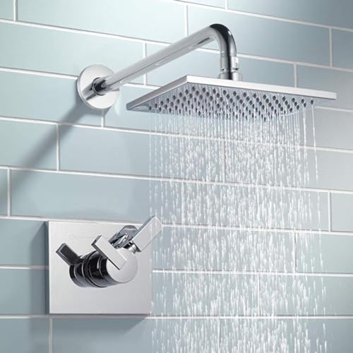 Shower Arm with Flange, 24 Inches Wall Mount Replacement Extension Showerhead Arm For Fixed Shower Head, Chrome - color: Chrome, style: 24 Inch