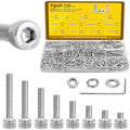 720PCS M3 Hex Socket Screw Assortment Kit,M3x6/8/10/12/16/20/25/30 mm - size: SS M3 720pcs